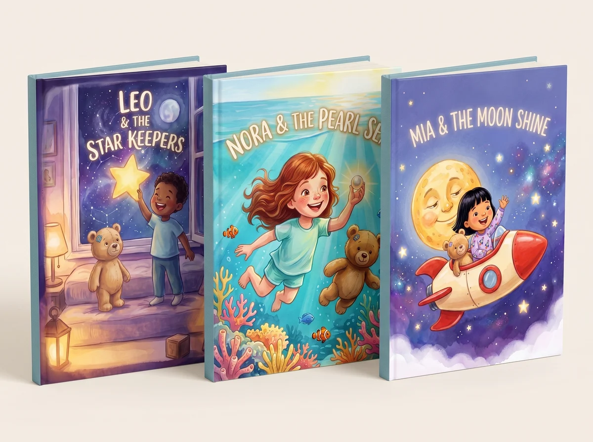 The three hardcovers side by side